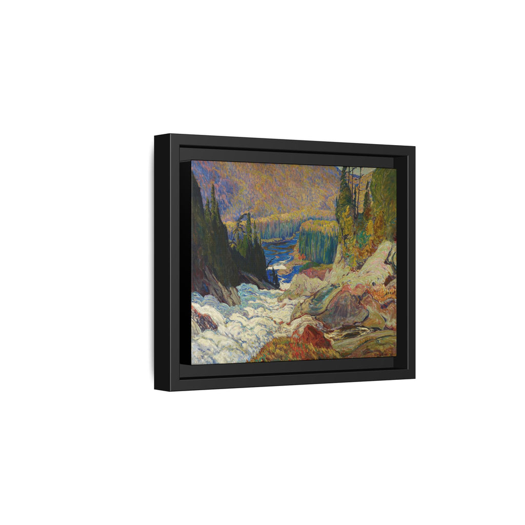 Falls, Montreal River, 1920 — J.E.H. MacDonald — Framed Canvas Print