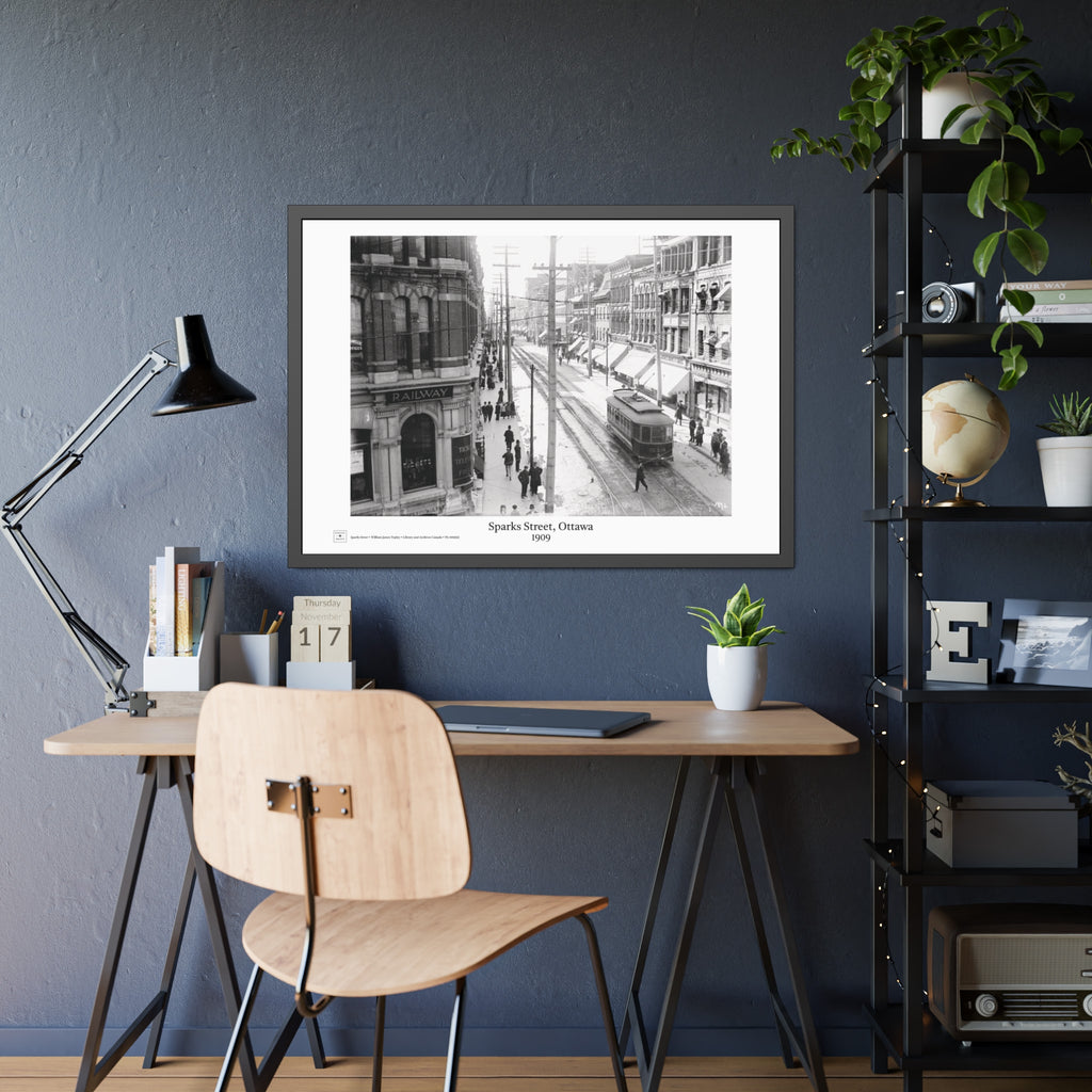 Sparks Street, Ottawa, 1909 - Framed Print