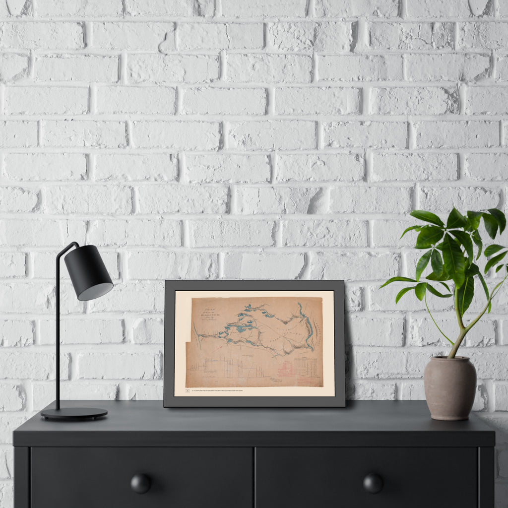Plan of the Line of the Rideau Canal, 1829 - Framed Print
